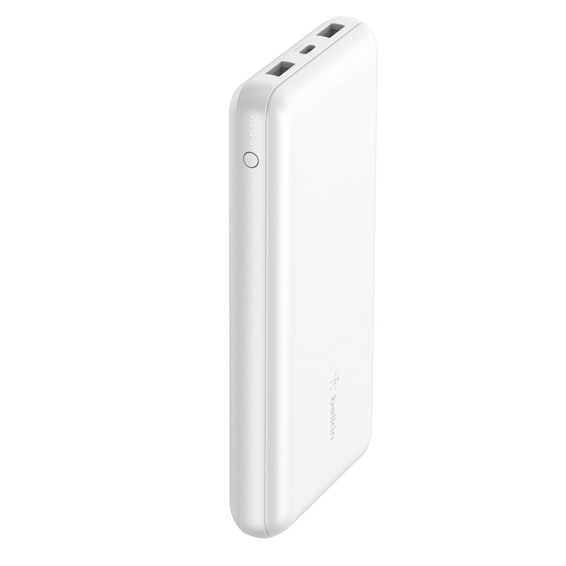 Belkin BoostCharge 20K Power Bank with two 12W USB-A ports and one 15W USB-C port - White