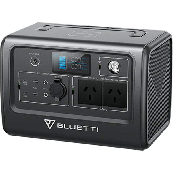 Bluetti EB70 Portable Power Station Capacity 716WH, AC Output 1000W, Surge (1400W) 2* USB-C 100W, 2* USB A Port, 15W Max Wireless Charging Pad, 200w Max Solar Input,