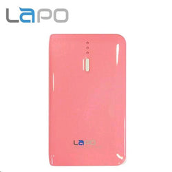 LAPO Ultra Slim Designed Power Bank 4640mAh 2.1A 2xUSB Ports 13.1mm Pink Janpan Cell Inside