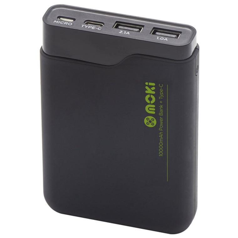 Moki Powerbank Plus - 10000mAh - Type-C - Black