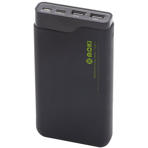 Moki ACC-MPBP150 Powerbank Plus - 15000mAh - Type-C - Black