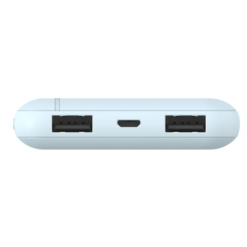 Mophie Powerstation Essential 10000mAH PD Powerbank - Blue, 2 USB-A, 1 USB-C 20W PD Output