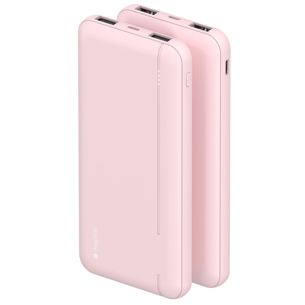 Mophie Powerstation Essential 10000mAH PD Powerbank - Pink, 2 USB-A, 1 USB-C 20W PD Output