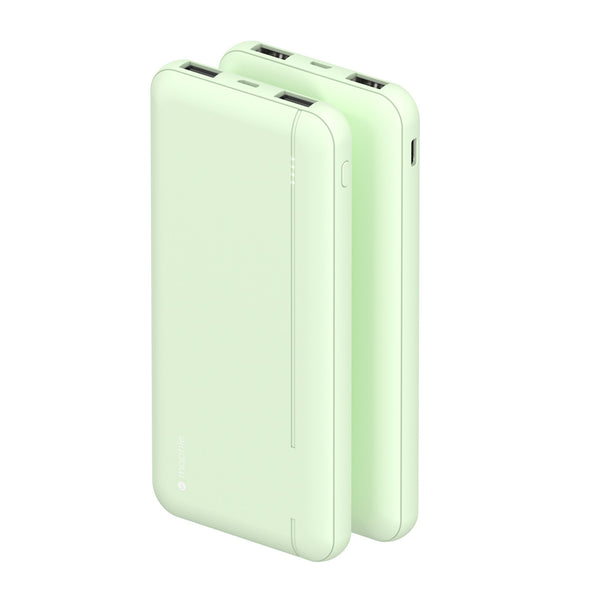 Mophie Powerstation Essential 10000mAH PD Powerbank - Green, 2 USB-A, 1 USB-C 20W PD Output