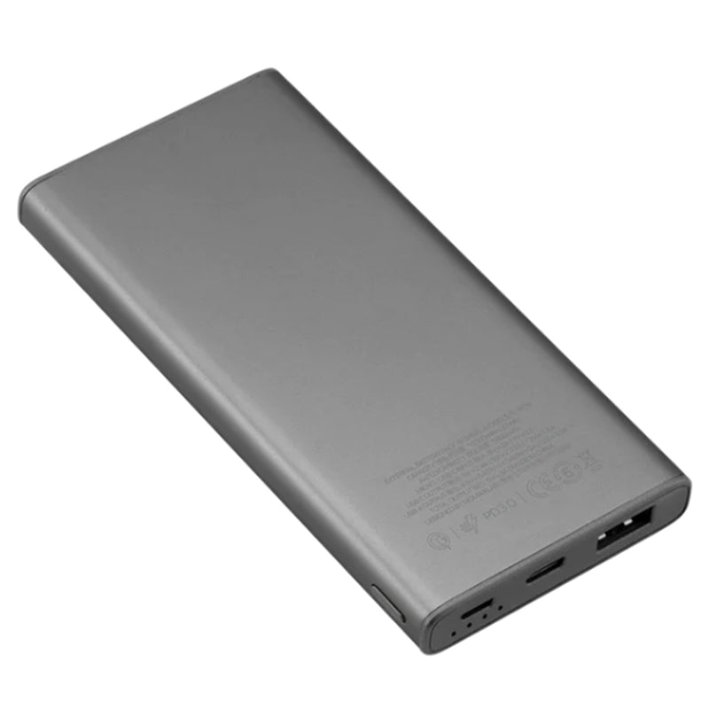 Momax 10000mah Fast Charging Ultra Slim PD3.0 Power Bank - Grey, Dual Output (USB-A & USB-C), up to 22.5W (PD3.0) Output, Slim & Metal body Design, 37Wh, Built-in Safety Protection (Overheat, Over-Charge, Short-Circuit and FOB protection)