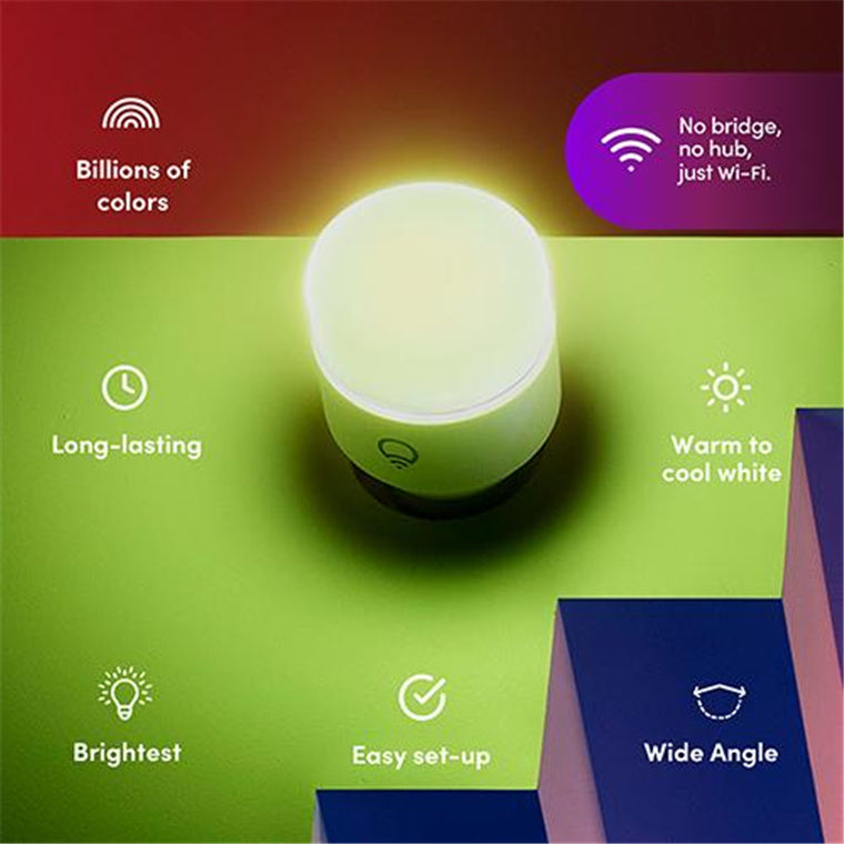 LIFX A60 Smart Light Bulb Colour WiFi, E27, 1200 Lumens, 11.5W, Dimmable