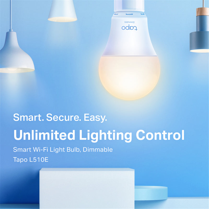 TP-Link Tapo L510E Smart Wi-Fi Dimmable LED Bulb E27 - 4-Pack