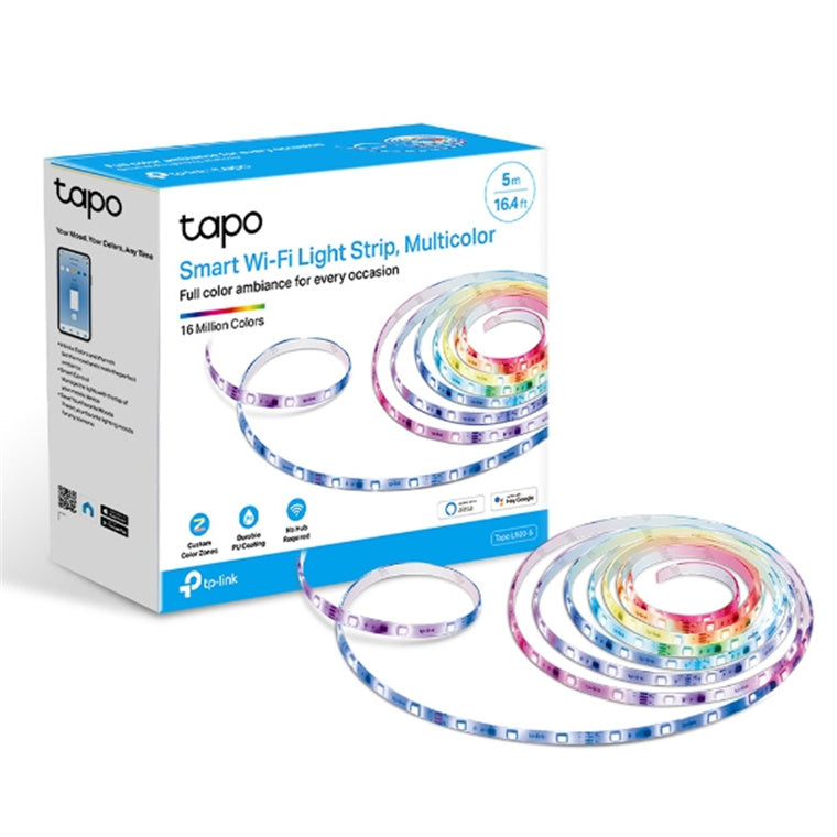 TP-Link Tapo L920-5 Smart Light Strip -5M, RGB Multicolour, Dimmable