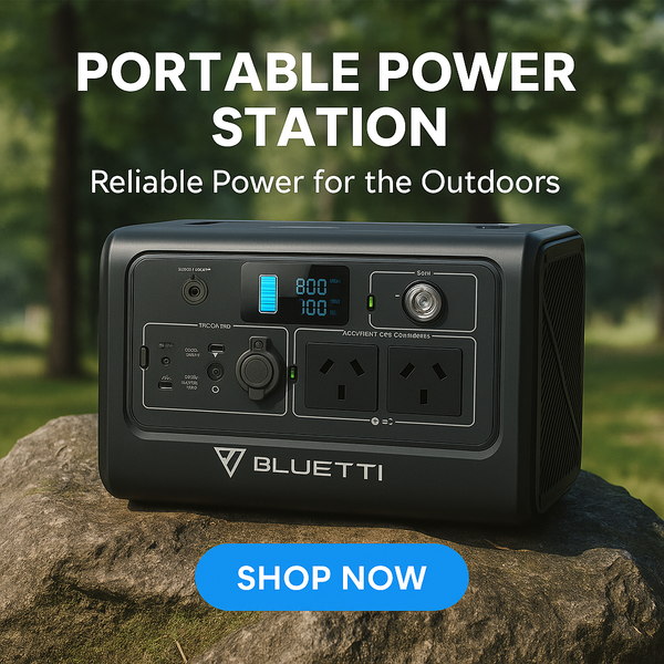 Bluetti EB70 Portable Power Station Capacity 716WH, AC Output 1000W, Surge (1400W) 2* USB-C 100W, 2* USB A Port, 15W Max Wireless Charging Pad, 200w Max Solar Input,