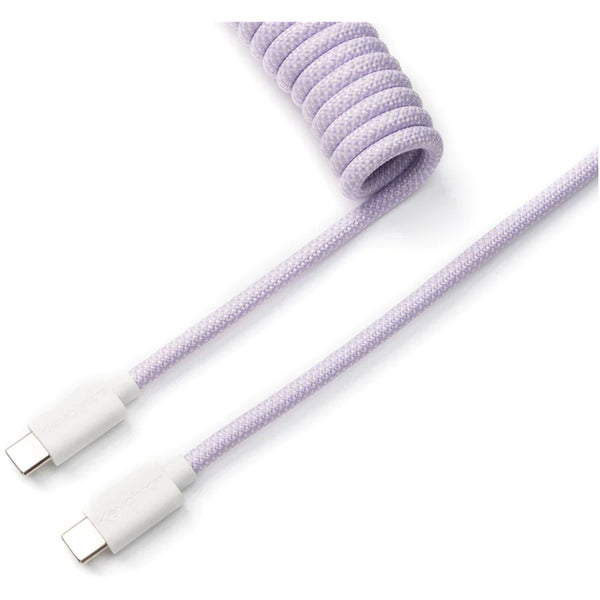 Keychron Coiled USB-C Straight Aviator Cable - Light Purple