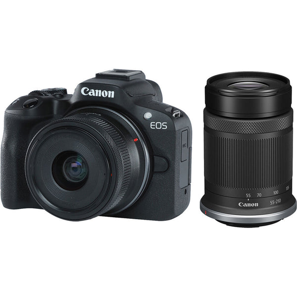 Canon EOS R50 Mirrorless Camera with 18-45mm & 55-210mm Lenses