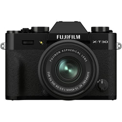 FujiFilm X-T30 II Mirrorless Camera with XC15-45mm Lens Kit - Black