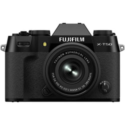 FujiFilm X-T50 Mirrorless Camera with 15-45mm f/3.5-5.6 Lens - Black