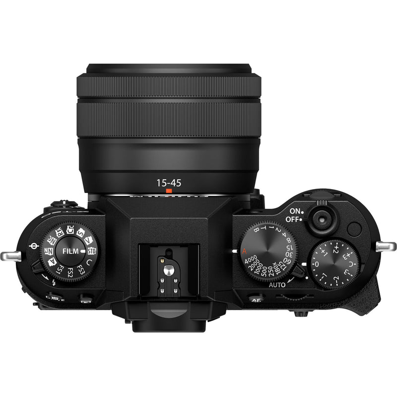 FujiFilm X-T50 Mirrorless Camera with 15-45mm f/3.5-5.6 Lens - Black