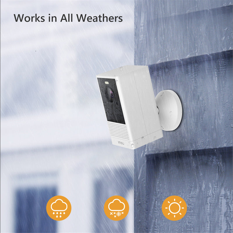IMOU Cell 2 4MP/2K+ Outdoor Smart 2.4/5GHz Wire-Free Camera with Spotlight & Siren - White