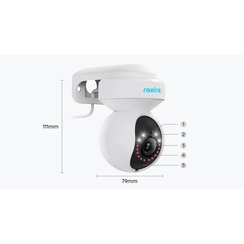 Reolink E1 Outdoor Pro 8MP/4K PTZ PTZ WiFi Camera with Spotlight, Color Night Vision, 3X Optical Zoom, Auto Tracking, Person/Vehicle Detection, Time Lapse