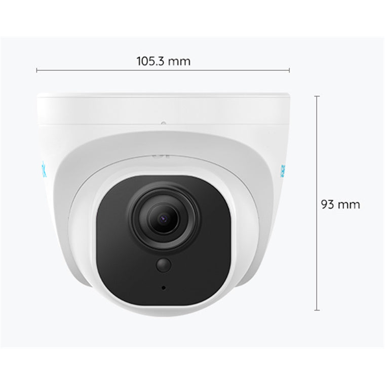 Reolink RLC-820A 8MP Outdoor Turret PoE IP Camera with Person/Vehicle Detection, Time Lapse, 3840 x 2160, 87° Viewing Angle, NightVision, Built-in Mic & Micro-SD Slot, PoE 12W