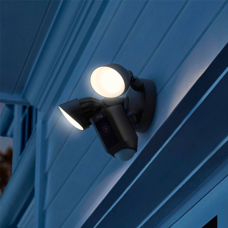 RING Floodlight Camera Wired Plus - Black