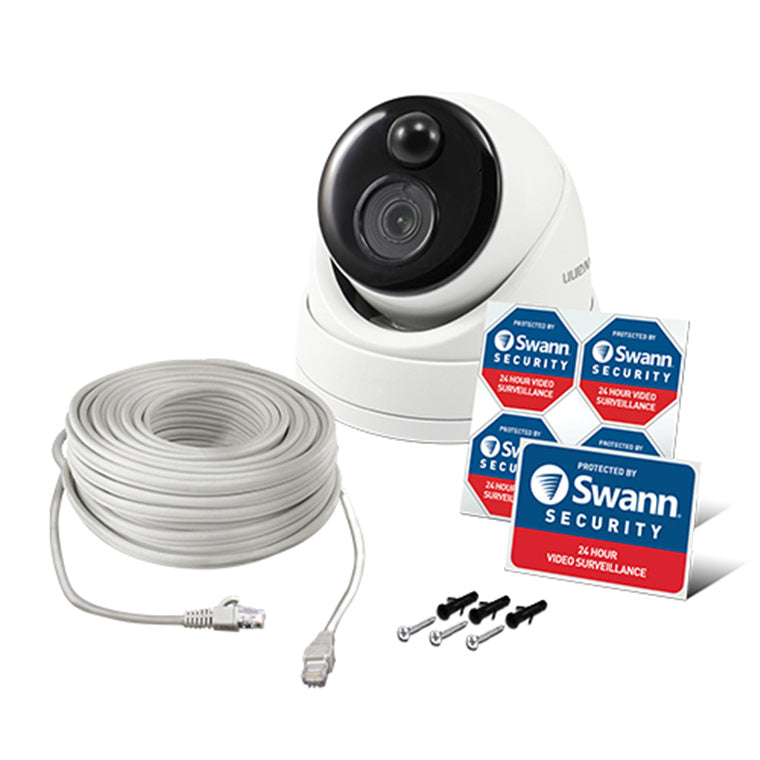 Swann 8MP/4K Thermal Sensing Dome IP Security Camera - NHD-888MSD (Plain Box Packaging)