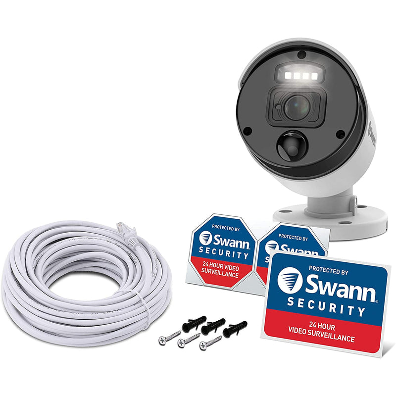 Swann Master-Series 8MP/4K Thermal Sensing Spotlight Bullet IP Security Camera - SWNHD-875WLB-AU (plain box packaging)