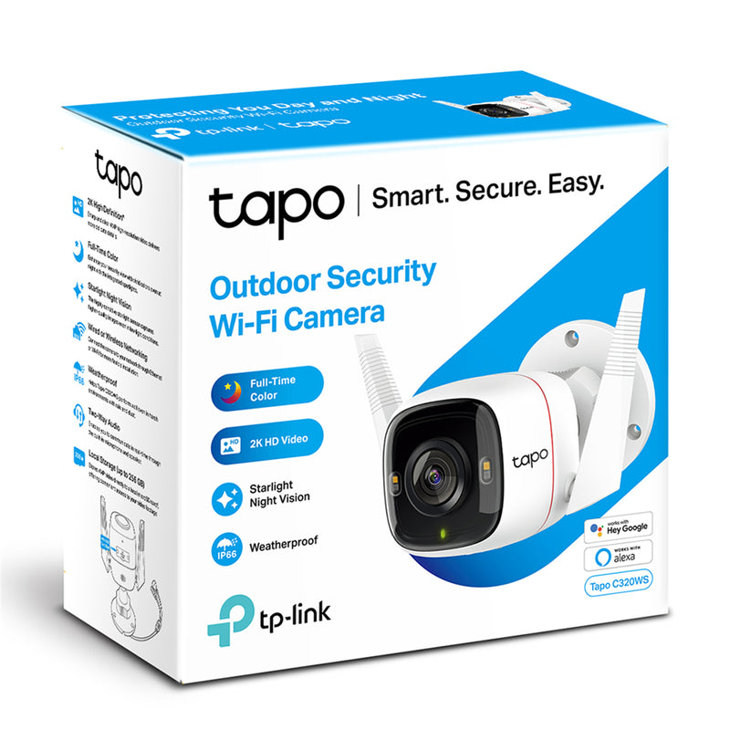 TP-Link Tapo C320WS V2 4MP/2K+ Outdoor Home Security Wi-Fi Camera with Spotlight