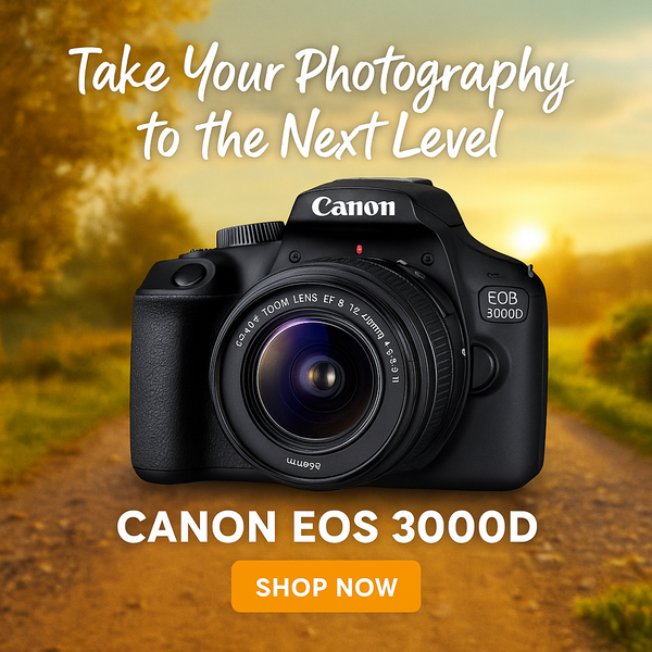 Canon EOS 3000D DSLR Camera with 18-55 Lens