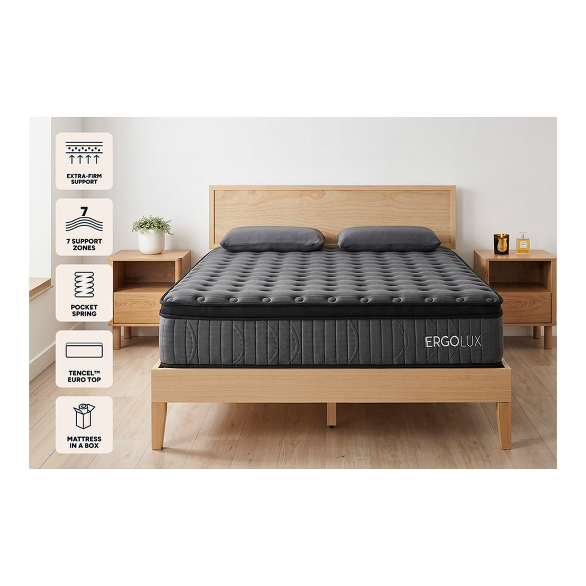 Ergolux Support Extra Firm Mattress (King Single)