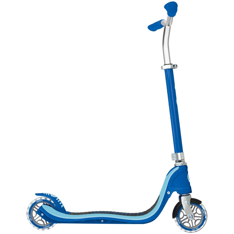 Globber Flow 125 Kids Scooter with Light Up Wheels Navy Blue