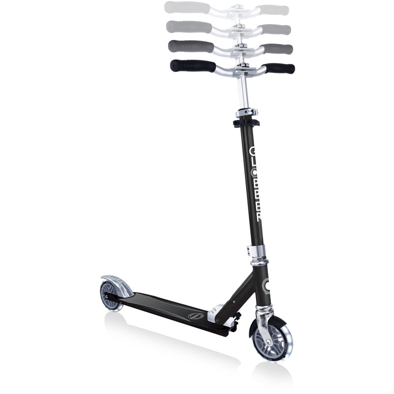 Globber Flow Element Kids Scooter with Light Up Wheels Black