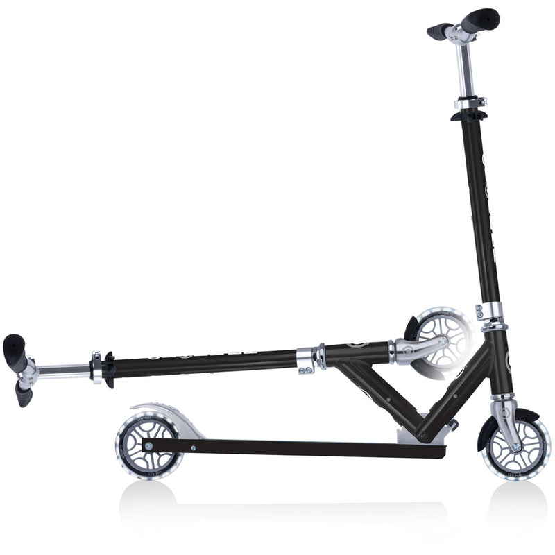 Globber Flow Element Kids Scooter with Light Up Wheels Black