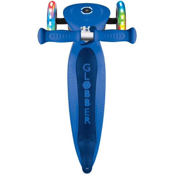 Globber Primo Foldable Lights Kids Scooter Navy Blue