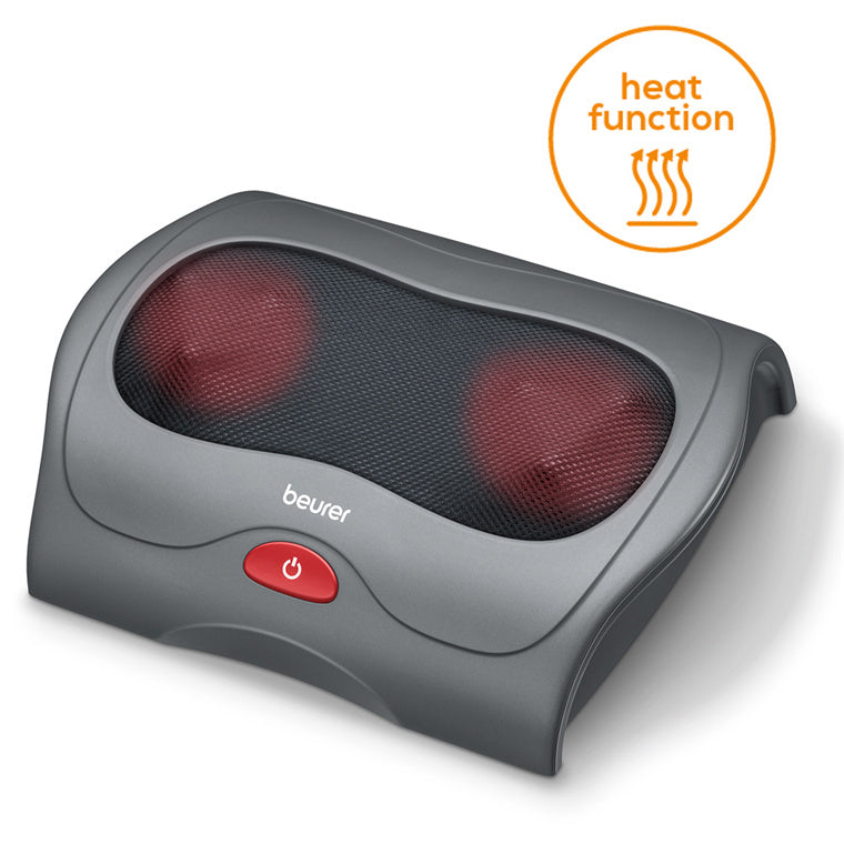 Beurer Shiatsu FM39 Foot Massager with Heat 6 rotating massage heads, Comfortable surface made ofbreathable mesh