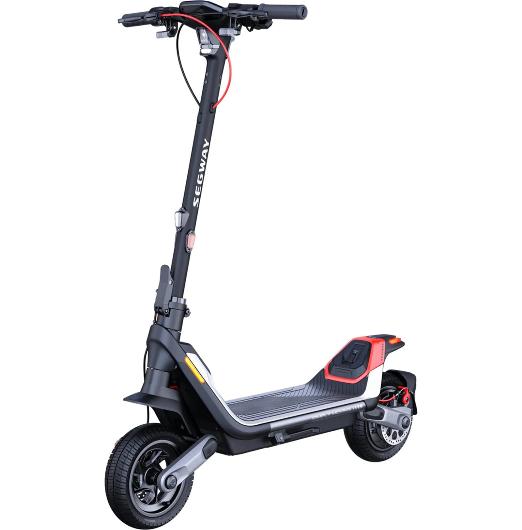 Segway Ninebot P100 Series OverClock Version Premium Scooter Max 48Km/H Range Max 100Km Max Max Load 120KG - 23% Gradeability - 3 Brakes , Turn Signal Led Lights, Dual Suspension Arm