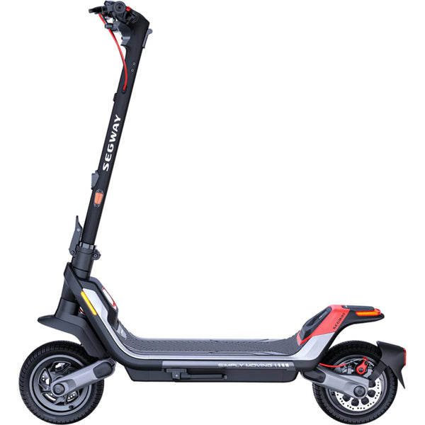 Segway Ninebot P100 Series OverClock Version Premium Scooter Max 48Km/H Range Max 100Km Max Max Load 120KG - 23% Gradeability - 3 Brakes , Turn Signal Led Lights, Dual Suspension Arm