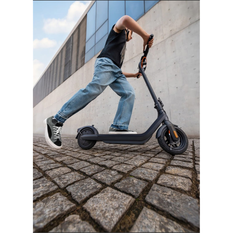 Segway 2023 New E2 Pro eScooter Top Speed up to 25KM/H, MAX Distance 35 km Max Load 120KG, 18% climbing, 2 Brakes, Front Drum Brake, Electronic Rear Brake, 10 Inch" Tubeless Tyre,