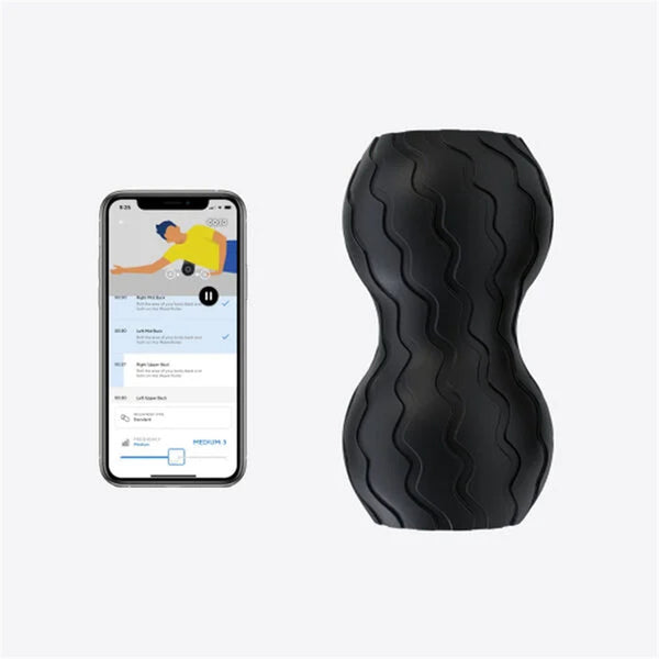 Therabody Wave Series Wave Duo Contoured to the back, spine, and neck Curves around spine to safely target muscles, 5 customizable vibration frequencies, 200-minute battery life
