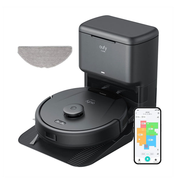 Eufy Clean L60 SES Robotic Vacuum With Hair Detangling 5,000 Pa of Suction, iPath Laser Navigation Up to 60 Days Hands free Cleaning