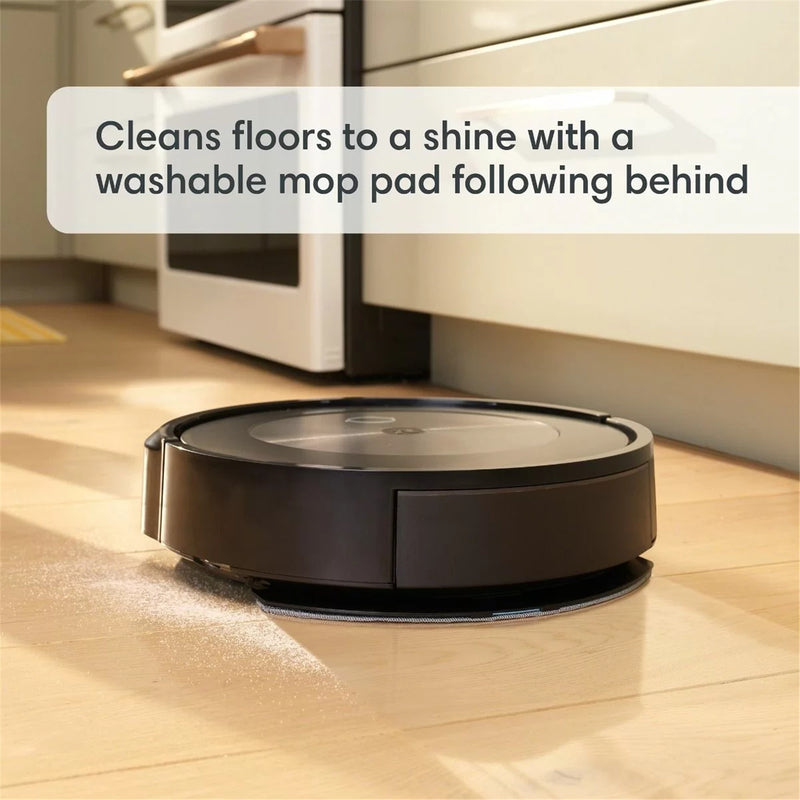 iRobot Roomba J5+ Vaccum and Mop Combo, With Auto Empty Dock, Wifi Connected Clean Base Automatic Dirt Disposal, 3D Obstacle Detection