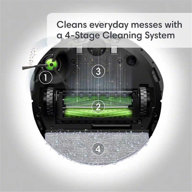 iRobot Roomba i5+ Vaccum and Mop Combo, With Auto Empty Dock, Wifi Connected Clean Base Automatic Dirt Disposal