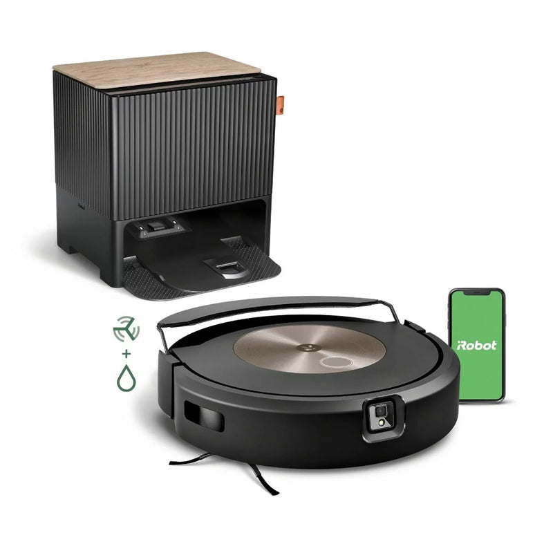 iRobot Roomba J9+ Vaccum and Mop Combo, With Auto Fill Empty Dock, Wifi Connected Clean Base Automatic Dirt Disposal