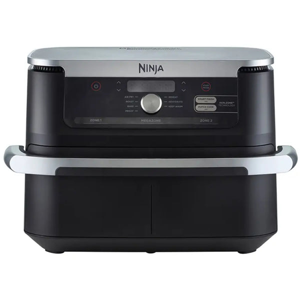 Ninja Foodi AF500 XXXL Flex Drawer 10.4L Mega Zone Air Fryer - AF500 - Bake -Air Roast - Reheat -Proof- Dehydrate - Colour Of Black and Silver