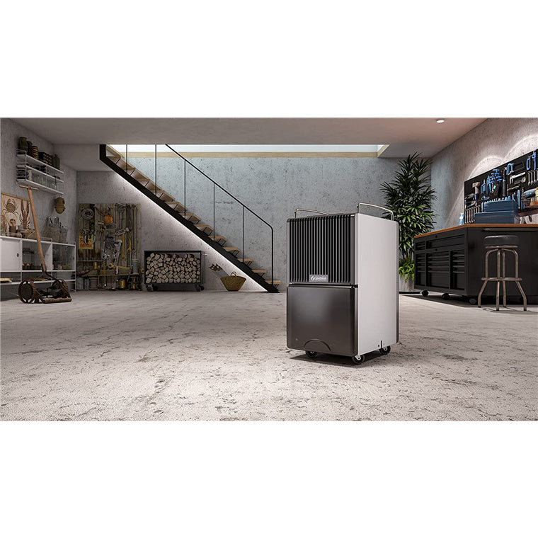 Olimpia Splendid SeccoProf40 40L Smart Commercial Dehumidifier 40L/24hrs 200m2 52db Gas R290 Black Active Carbon Filter, Warm Gas Defrosting, LCD Display 1-24 Hour Timer, Temperature & Humidity Indicator