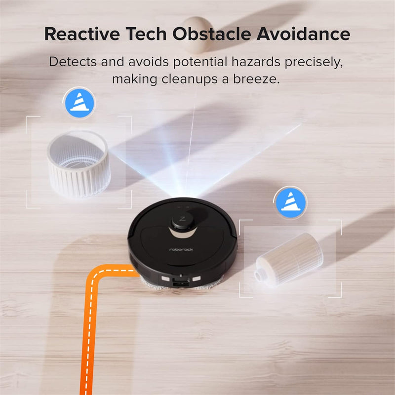 Roborock Q Revo Black Vacuum Cleaner with Multifunction Dock 2 in 1 Sweeping and Mopping 5500Pa Suction, Obstacle Avoidance