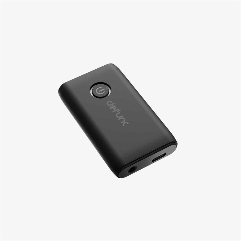 Defunc TRUE TRAVEL Kit ( Black ) Wireless Bluetooth Transmitter / Receiver Bundle with True Wirelss Earbud - Compatible with phones & pads of iOS/Android & all Bluetooth audio devices