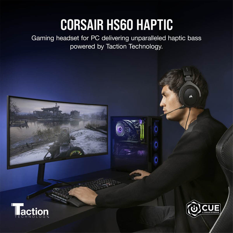 Corsair HS60 HAPTIC Gaming Headset - Carbon