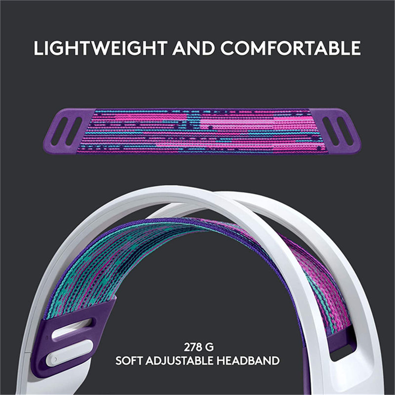 Logitech LIGHTSPEED G733 Wireless RGB Gaming Headset - White