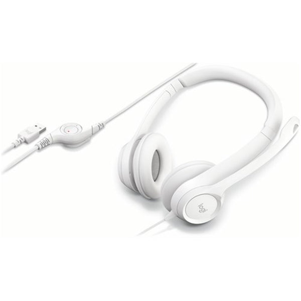 Logitech H390 USB Digital Headset - Off White