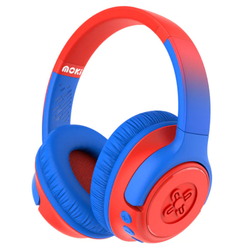 Moki Mixi Wireless Headphones for Kids - Blue Red