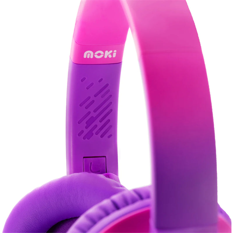 Moki Mixi Wireless Headphones for Kids - Pink Purple