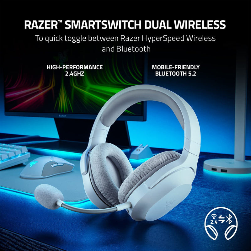 Razer Barracuda X 2022 Wireless Multi-Platform Gaming Headset - Mercury White